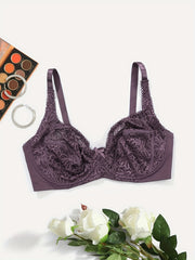 Lace Push Up Bra Breathable Bow Tie Women's Lingerie