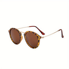 Round Sunglasses For Women Men Retro Mirror Lens Glasses UV400