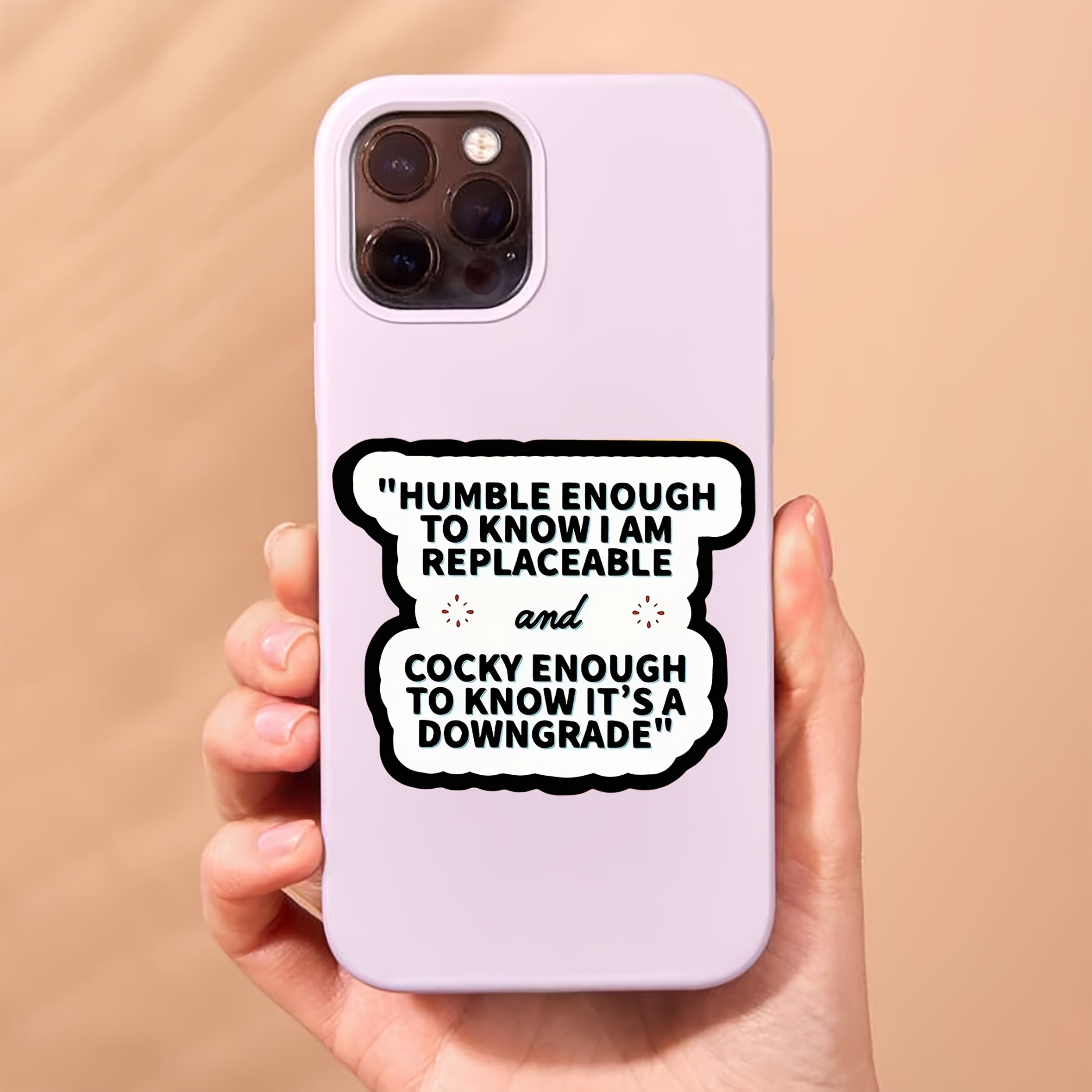 Funny Workplace Stickers Replaceable & Cocky Waterproof Decals