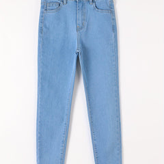 Teen Girls' Basic Skinny Jeans Casual Denim Pants Kids Outfit