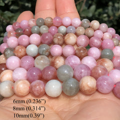 6 8 10MM Alxa Macaron Jades Stone Beads