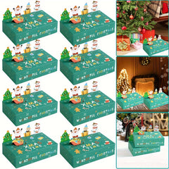 10pcs Christmas Cupcake Boxes Cookie Boxes Christmas Party Treats