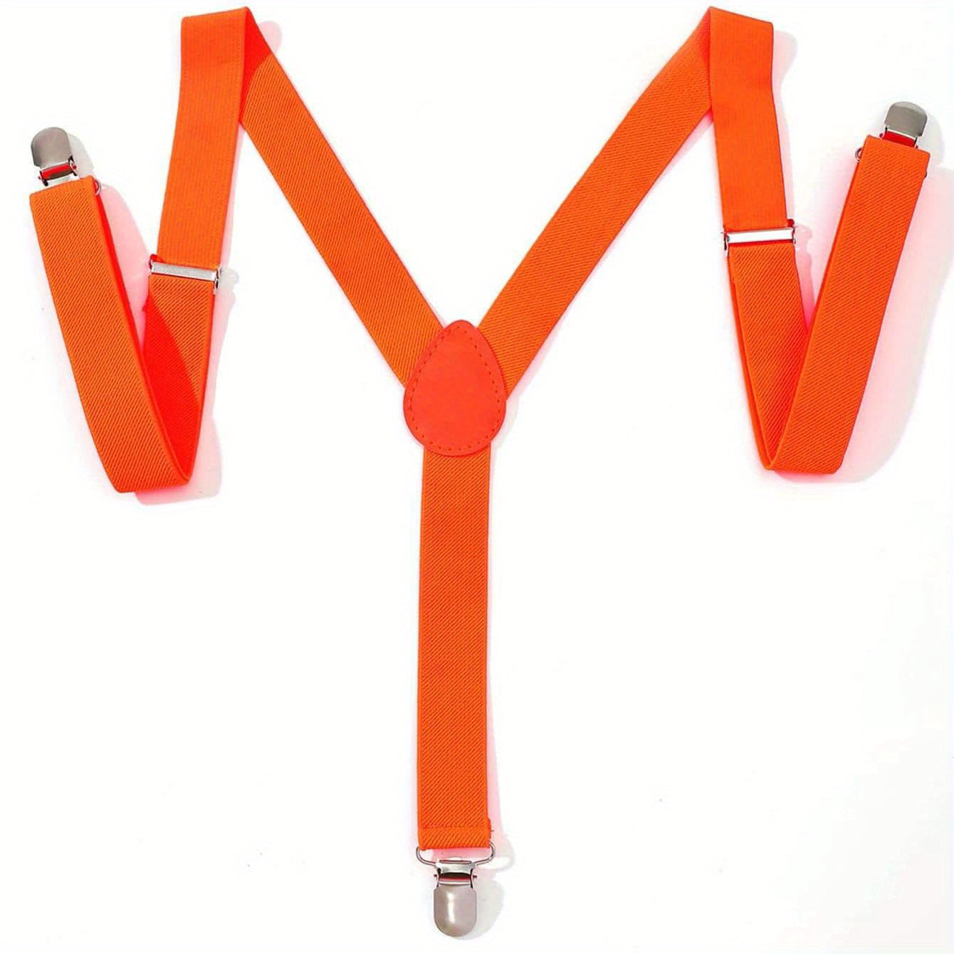 Party Coloured Elastic Suspenders For Men