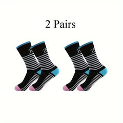 2pairs Outdoor Sports Crew Socks For Men Women