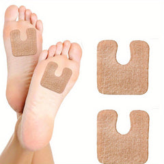 6pcs U Shaped Felt Callus Pads for Shoe Protection Foam Foot Cushion Pad