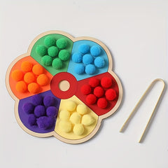Rainbow Board Clip Ball Toy for Kids Learning & Training