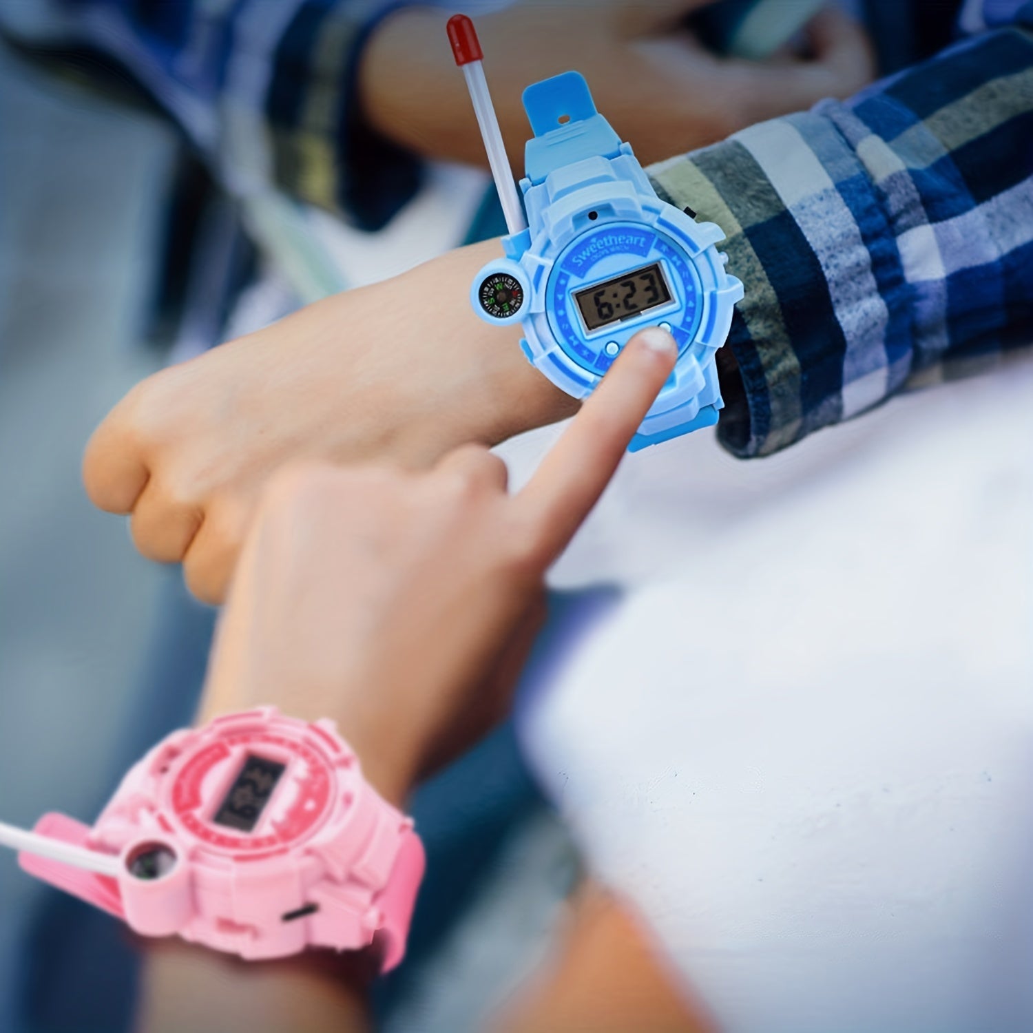 Cartoon Electronic Watch Rechargeable Silicone Watch for Kids
