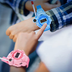 Cartoon Electronic Watch Rechargeable Silicone Watch for Kids