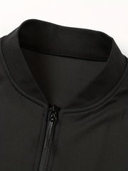 Men's Solid Sport Baseball Jacket Casual Coat Spring Autumn