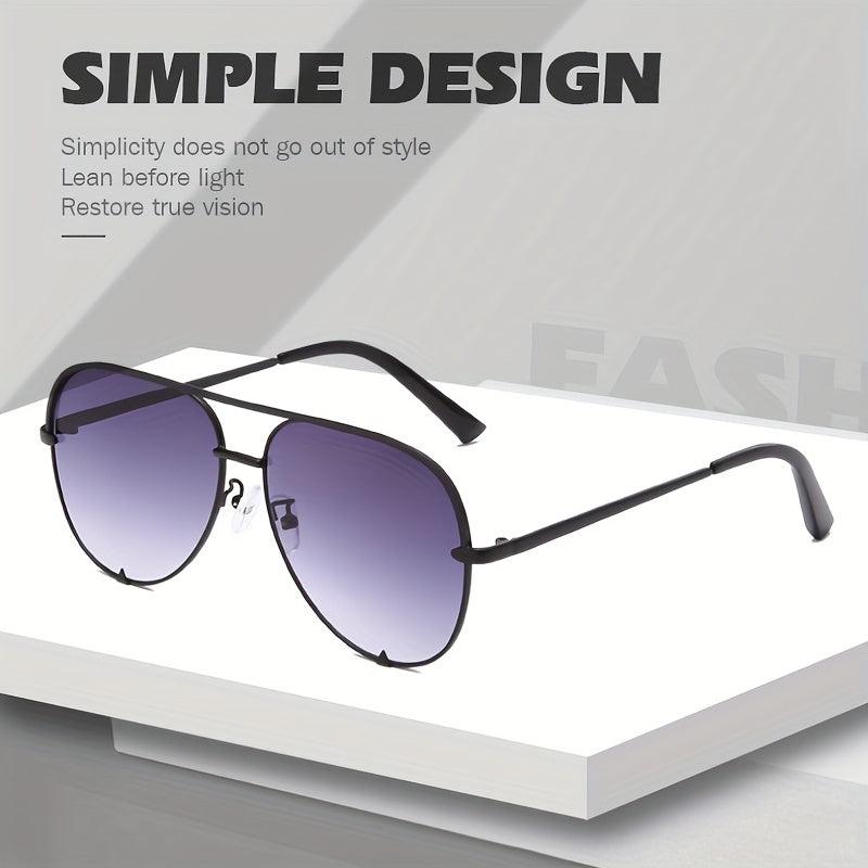 Men's Pilot Sunglasses with Glasses Case