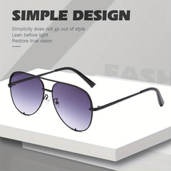 Men's Pilot Sunglasses with Glasses Case