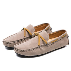 Men's Bowknot Moccasin Loafers Comfy Slip On Shoes