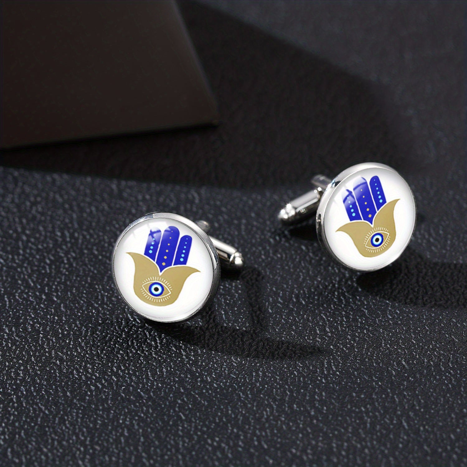 1pc Royal Devil Eye Cufflinks DIY Jewelry