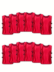 12pcs Athletic Scrimmage Training Vest Soccer Basketball Practice