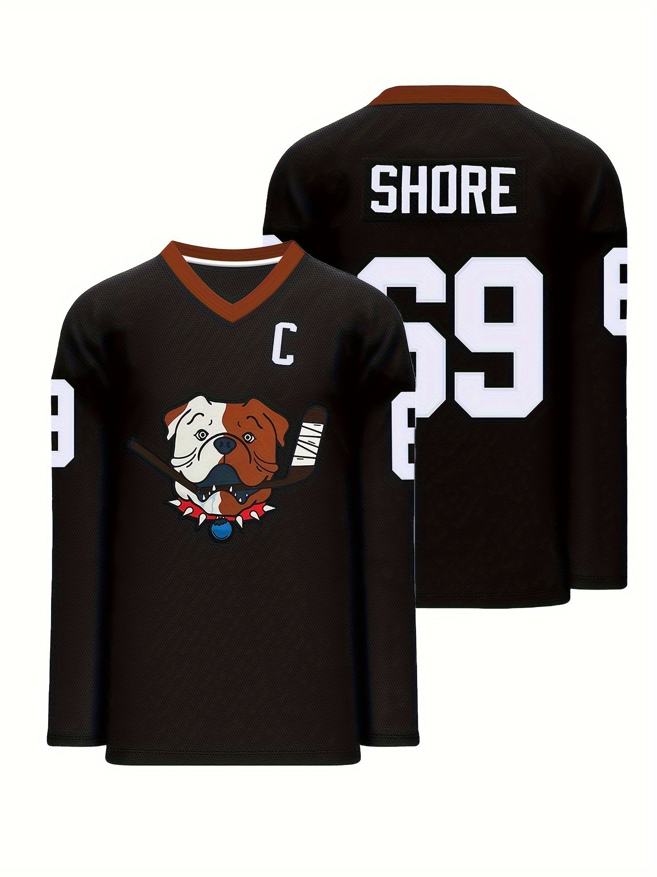 Men's Ice Hockey Jersey #69 Classic Embroidery Stitched Sweatshirt