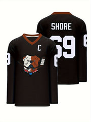 Men's Ice Hockey Jersey #69 Classic Embroidery Stitched Sweatshirt