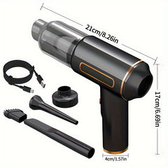 Wireless Car Vacuum Cleaner High Power Dual Use USB Charging