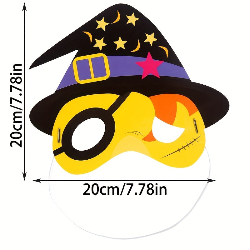 Halloween Cartoon Masks Kids Costume Party DIY Craft Masks Kids