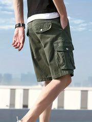 Classic Cargo Cotton Shorts Men's Casual Pocket Shorts For Summer