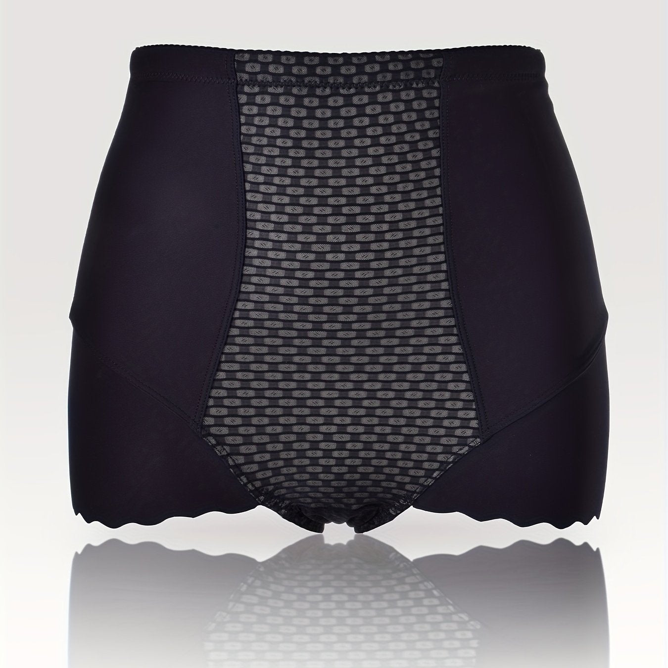 Scallop Trim Shaping Panties Tummy Control Slimming Adjustable Panties