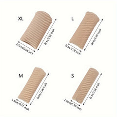 2pcs Moisturizing Toe Sleeves Anti-wear Foot Protective Sleeve
