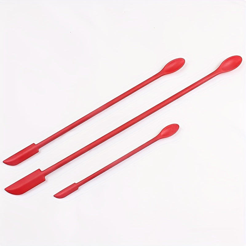 3pcs Silicone Cookware Scraper Spatula Set