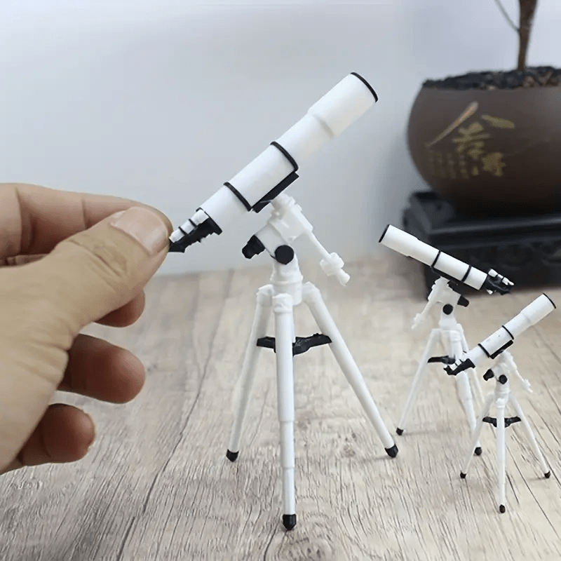 Mini Telescope with Stand Astronomical Dollhouse Accessory