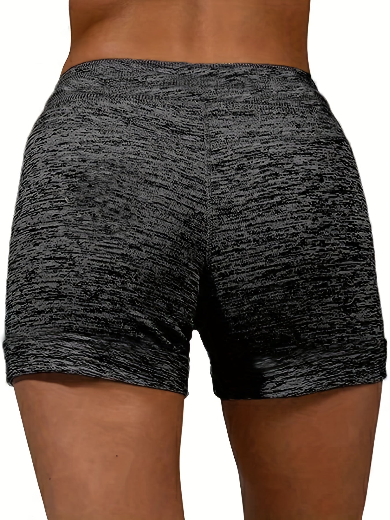 Solid Drawstring Waist Shorts for Women