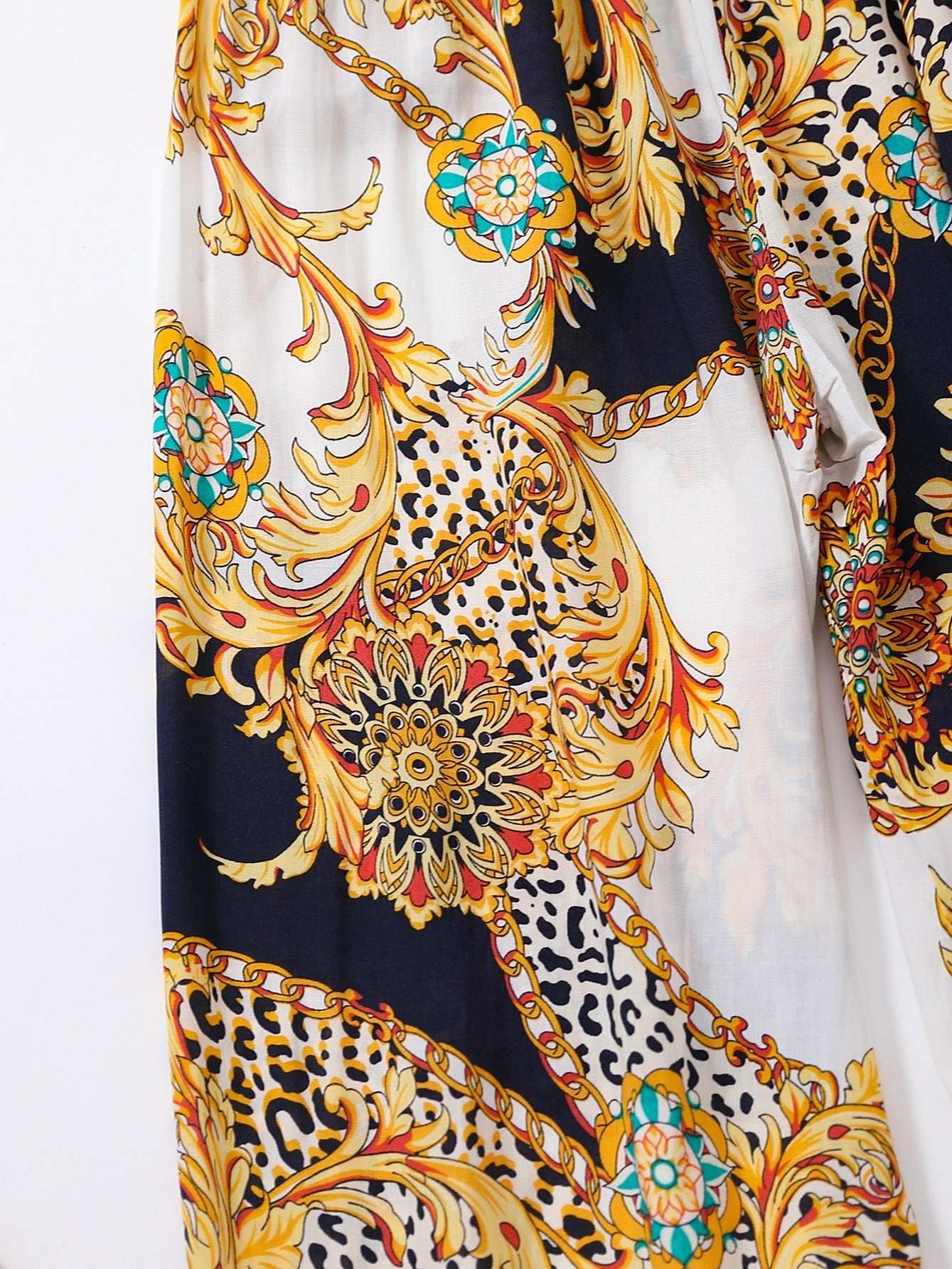 Bohemian Print High Waist Pants