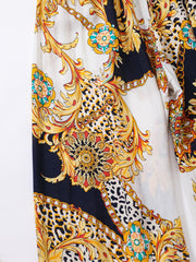Bohemian Print High Waist Pants