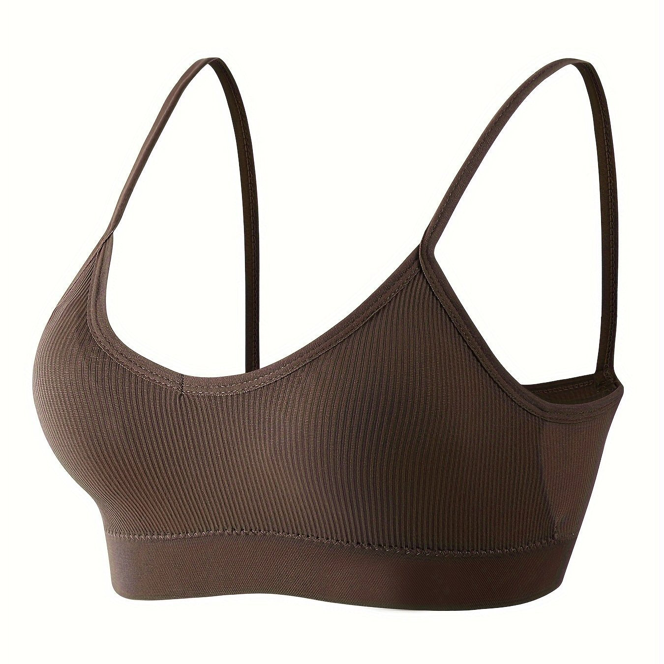 Solid Cami Crop Top V Neck Backless Slim Fit Top Women's Lingerie