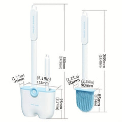 Toilet Brush Long Handle Detachable No Dead Angle Cleaning 14.96 x5.19