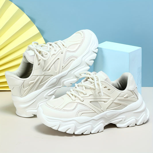 Breathable Chunky Sneakers Wear Resistance Non Slip Running Shoes