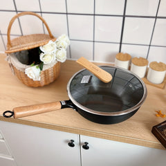Nonstick Frying Pan With Glass Lid Chef's Pans Skillet Egg Fry Pan