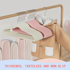 Kids' Non Slip Flocking Hangers for Organized Closet
