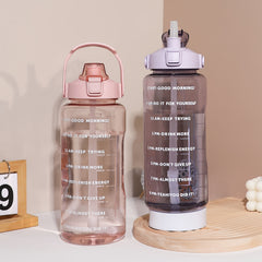 32 oz Sports Water Bottle with Scale and Straw for Outdoor Hiking and Gym