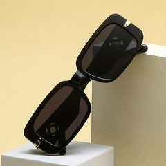 Y2K Square Sunglasses Metal Clover Hollow Glasses UV400