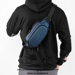 Men's Waist Bag Chest Bag for Outdoor Sports Running Cycling Camping