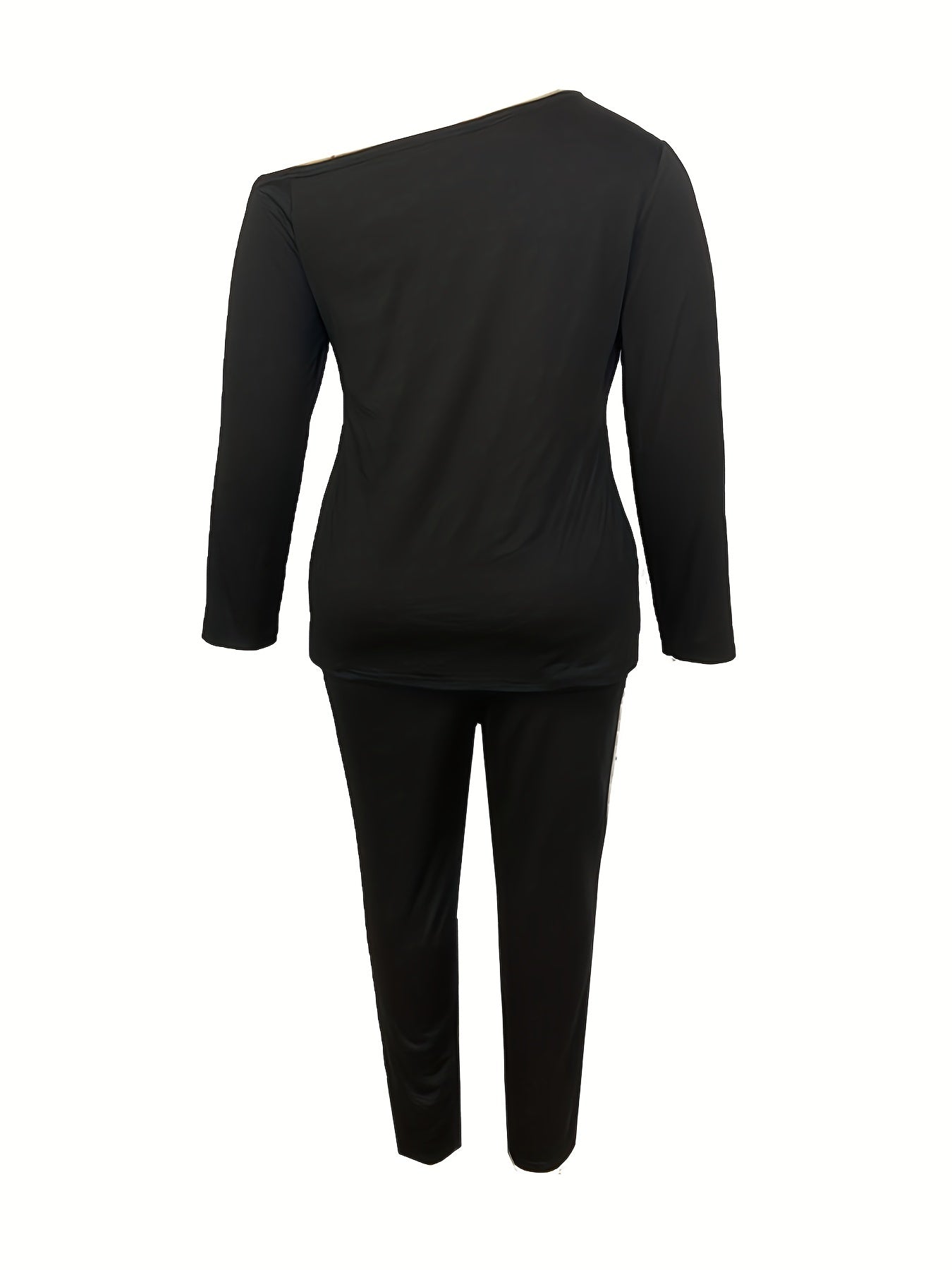 One Shoulder Wrap Top & Pants Set