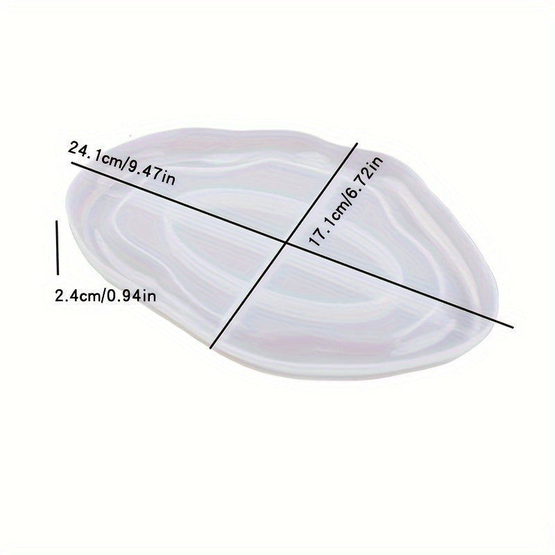 Resin Tray Molds Oval Round Silicone Mold for Concrete