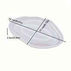 Resin Tray Molds Oval Round Silicone Mold for Concrete