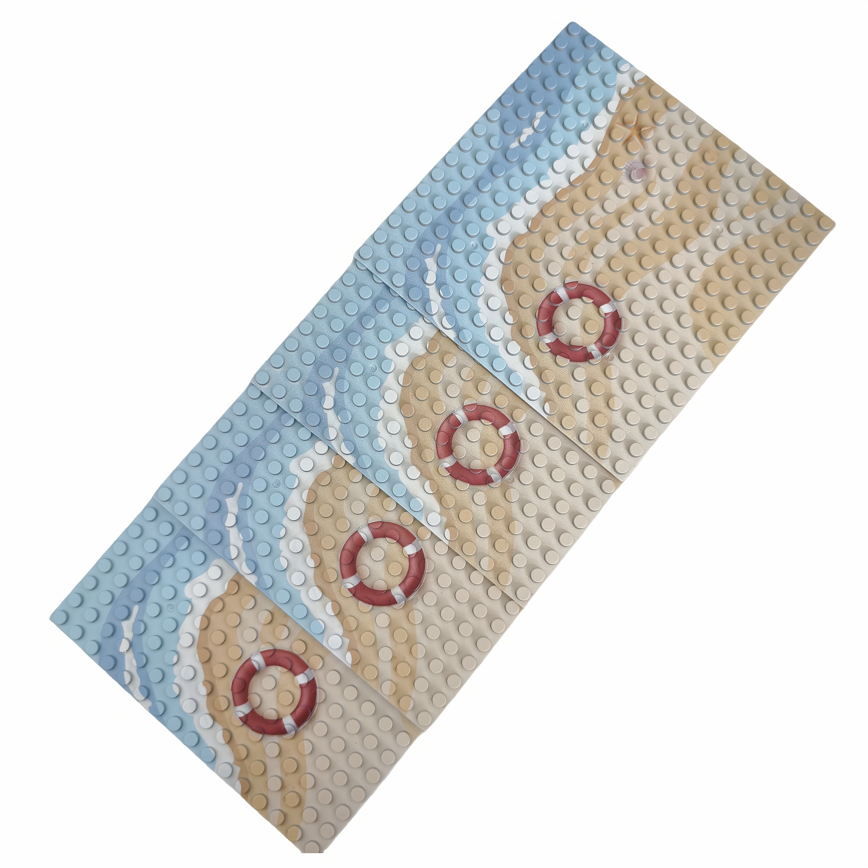16x16 Beach Printed Bottom Board Ocean Beach Pattern Toy Accessory