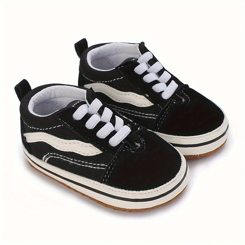 Baby Boys Canvas Sneakers Lightweight Non Slip Shoes
