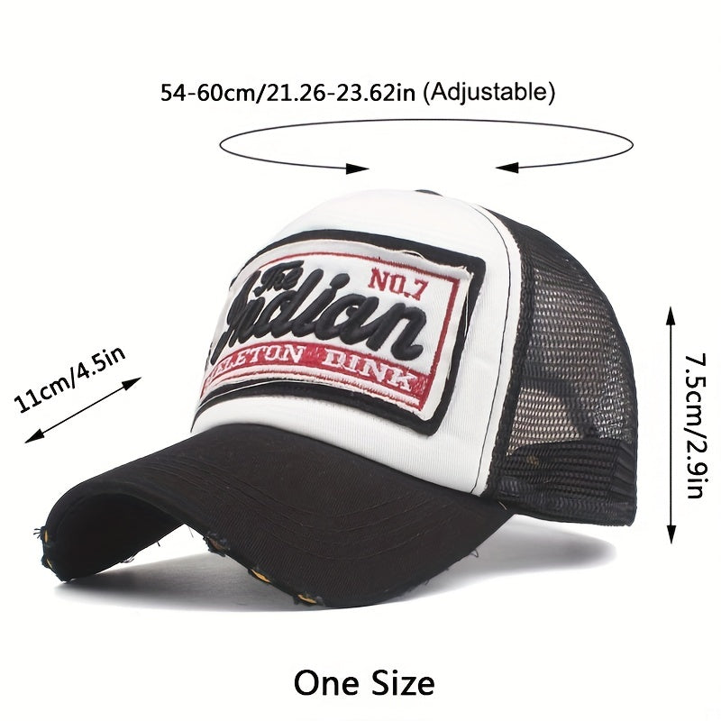 Embroidered Mesh Baseball Cap Snapback Dad Hat