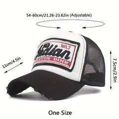 Embroidered Mesh Baseball Cap Snapback Dad Hat