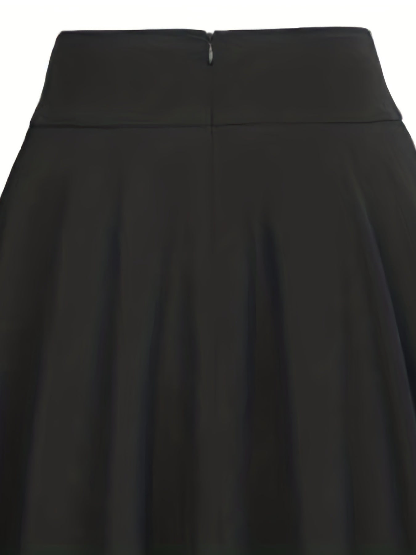 Solid Bow Knot A-line Skirt