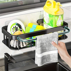 Kitchen Sink Drain Basket Bathroom Storage Rack Telescopic Tableware Drain Rack