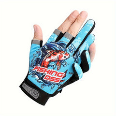 Anti-slip Fishing Gloves Wear-resistant Fingerless Gloves