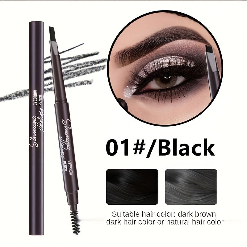 Double Headed Eyebrow Pen Long Lasting Spiral Brush