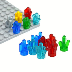 50pcs MOC Transparent Crystal Stone Building Blocks Model Accessories